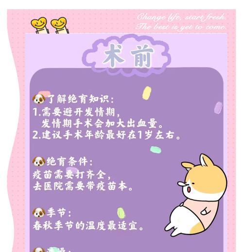 狗狗绝育手术后多久能恢复？有哪些注意事项？