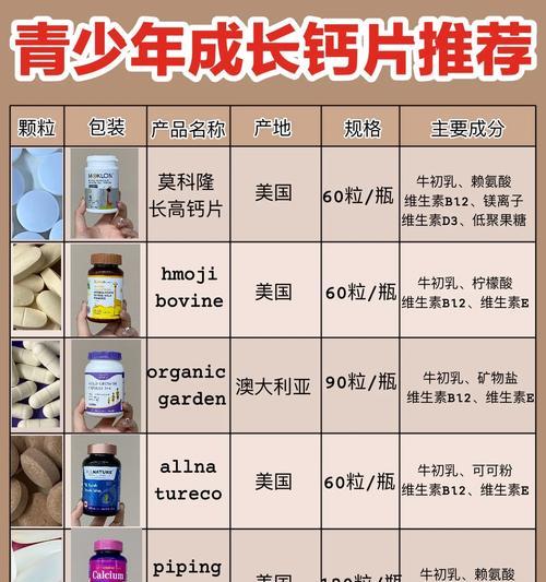 如何选择合适的钙片品牌？