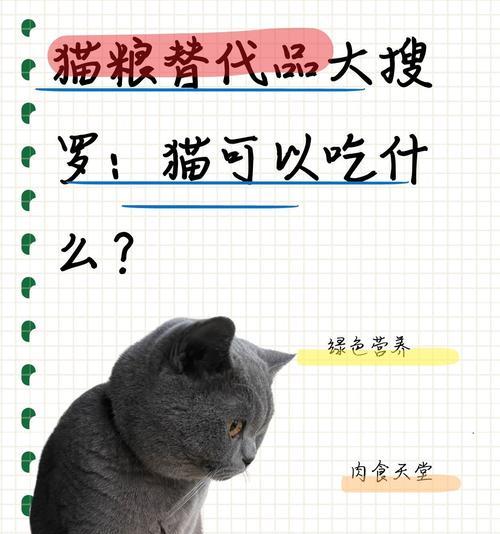 没有猫粮时养猫应该吃什么替代食物？替代猫粮的健康选择有哪些？