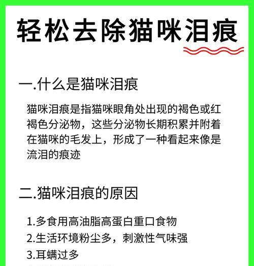 宠物猫粮泪痕怎么去除？日常护理有哪些小技巧？