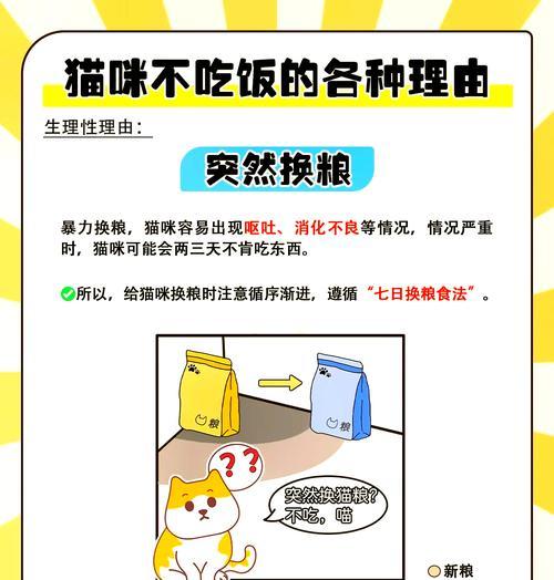 猫咪拒绝猫粮的原因是什么？如何调整饮食？